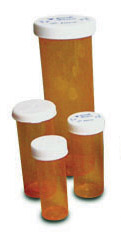 Amber Prescription Safety Cap Vials